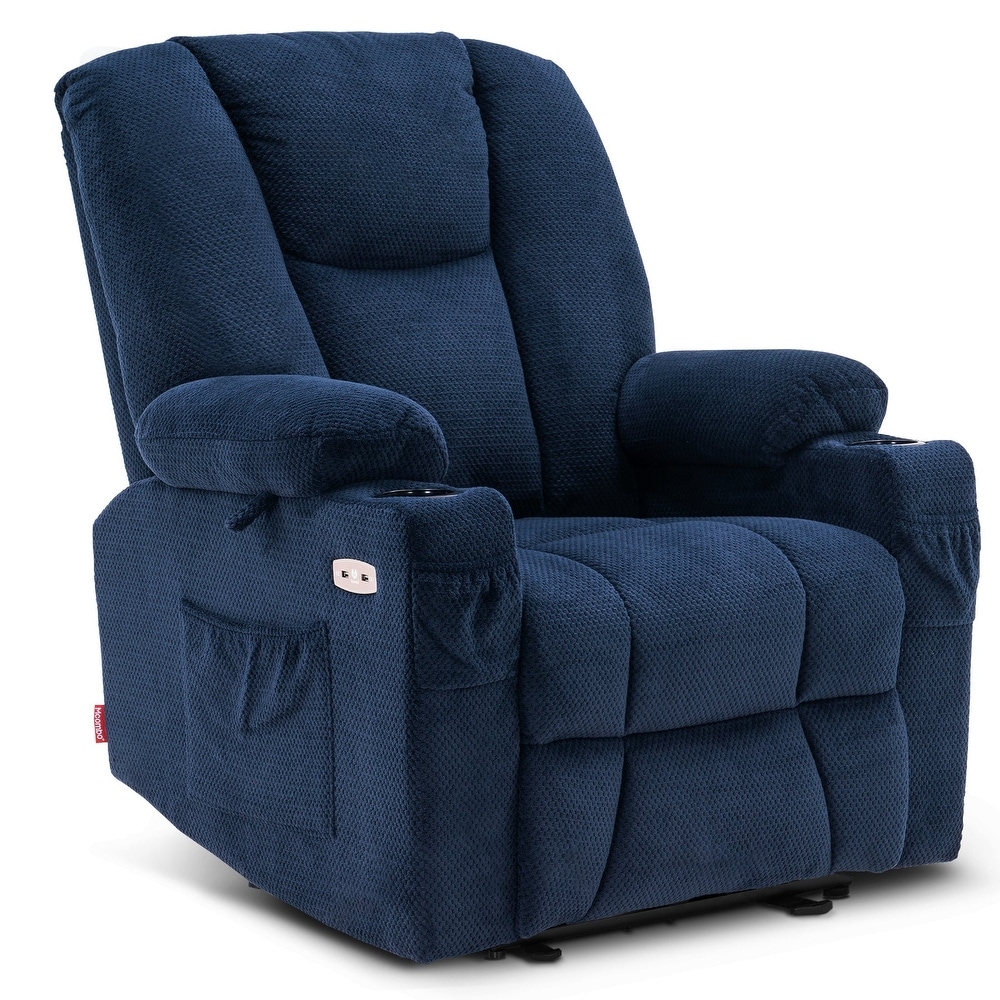 Blue recliners for shop sale